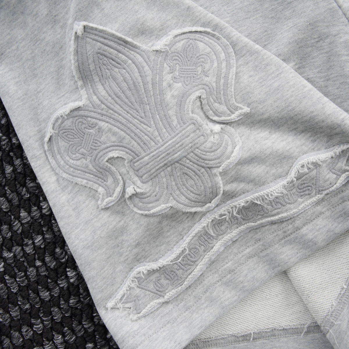 Chrome Hearts Tonal Sanskrit Cross Embroidered Shorts ¡ª detail
