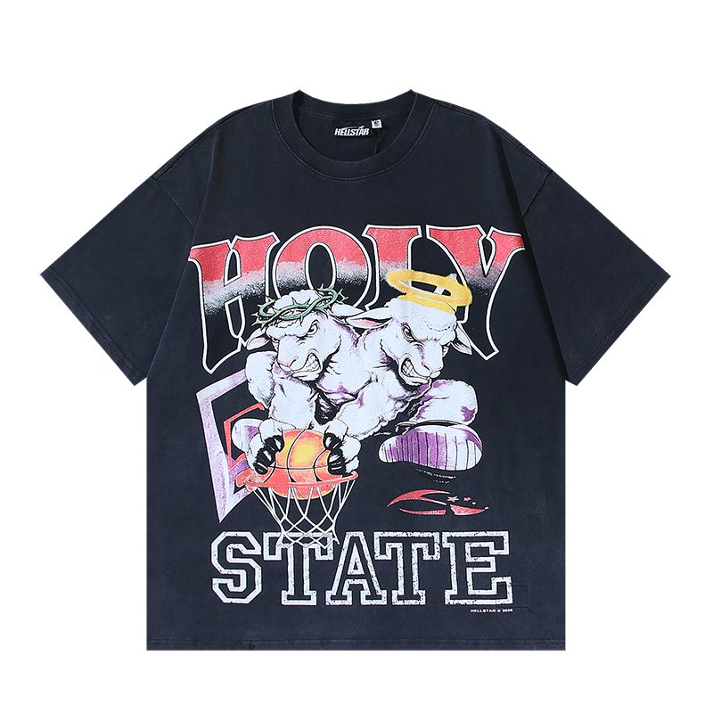 HELISTAR Holy State Basketball Lamb Short-Sleeve T-Shirt ¡ª hero