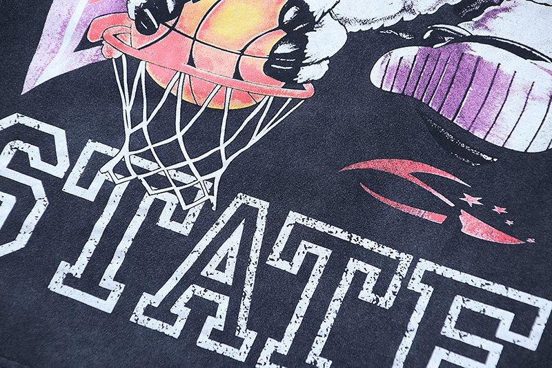 HELISTAR Holy State Basketball Lamb Short-Sleeve T-Shirt ¡ª detail