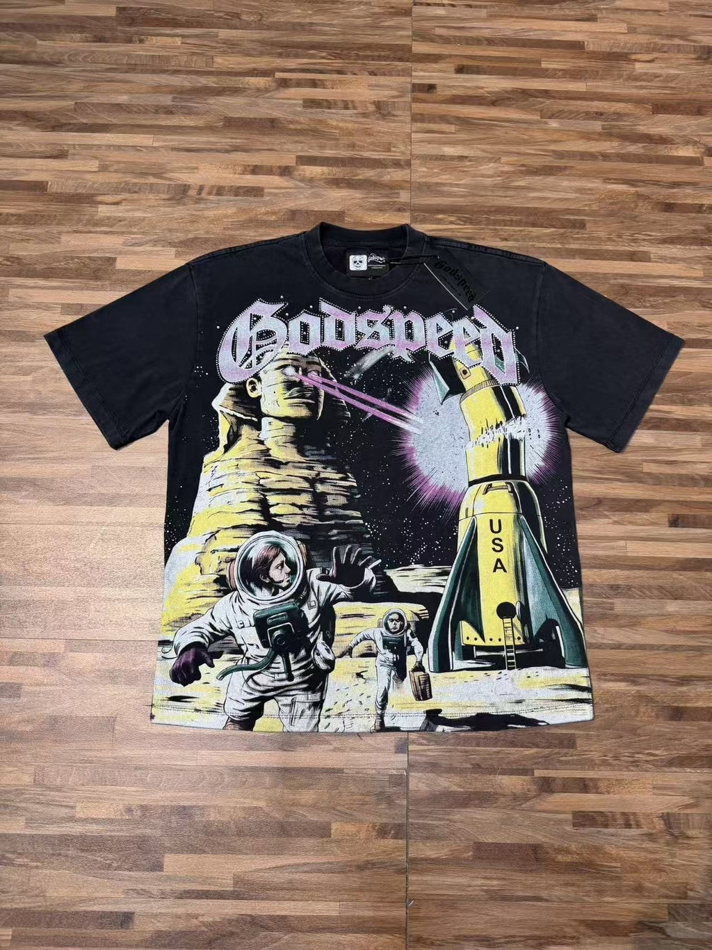 Godspeed Rocket USA Graphic T-Shirt ¡ª front