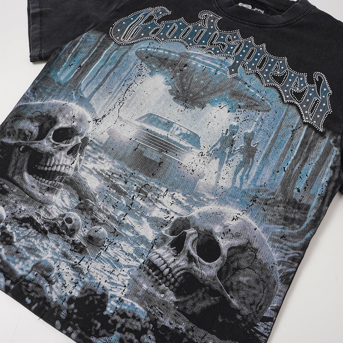 Godspeed Skull Graphic Short-Sleeve T-Shirt ¡ª detail