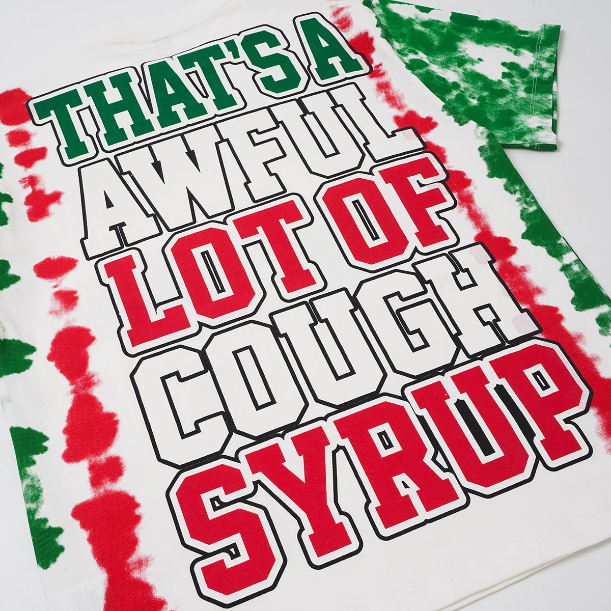 THAT'S A AWFUL LOT OF COUGH SYRUP Cowgirl Graphic Short-Sleeve Set ¡ª detail