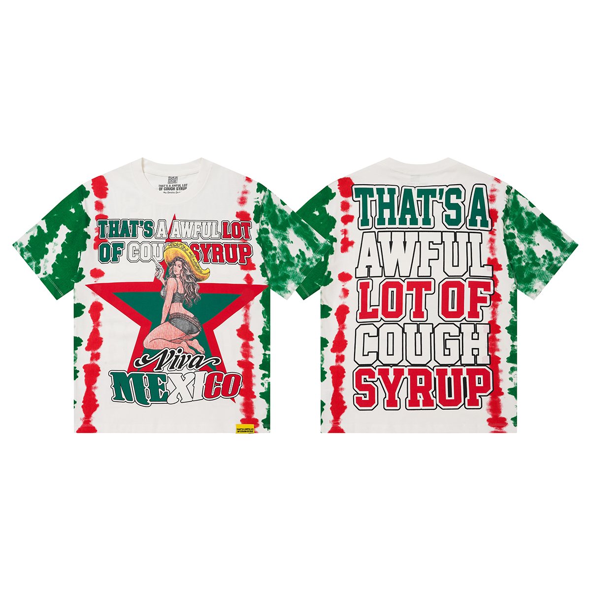 THAT'S A AWFUL LOT OF COUGH SYRUP Cowgirl Graphic Short-Sleeve Set ¡ª front