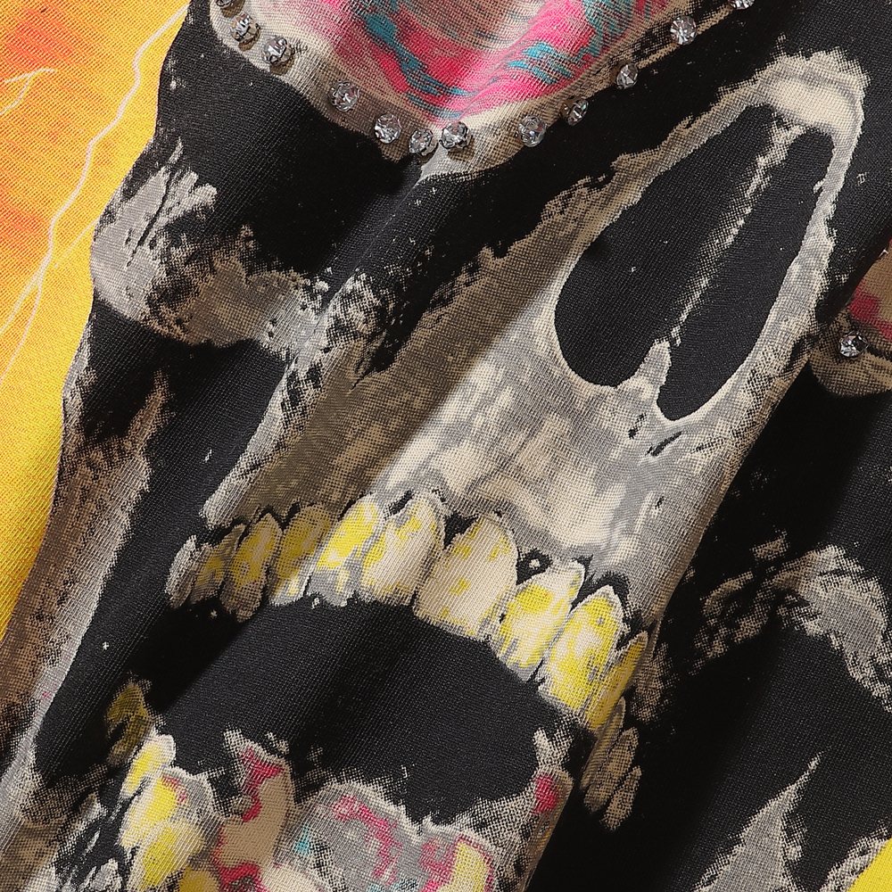Rough Play Skull Goggles Graphic T-Shirt ¡ª detail
