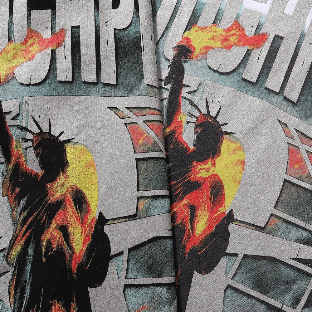 Rough Play Statue of Liberty Graphic Long-Sleeve T-Shirt ¡ª detail