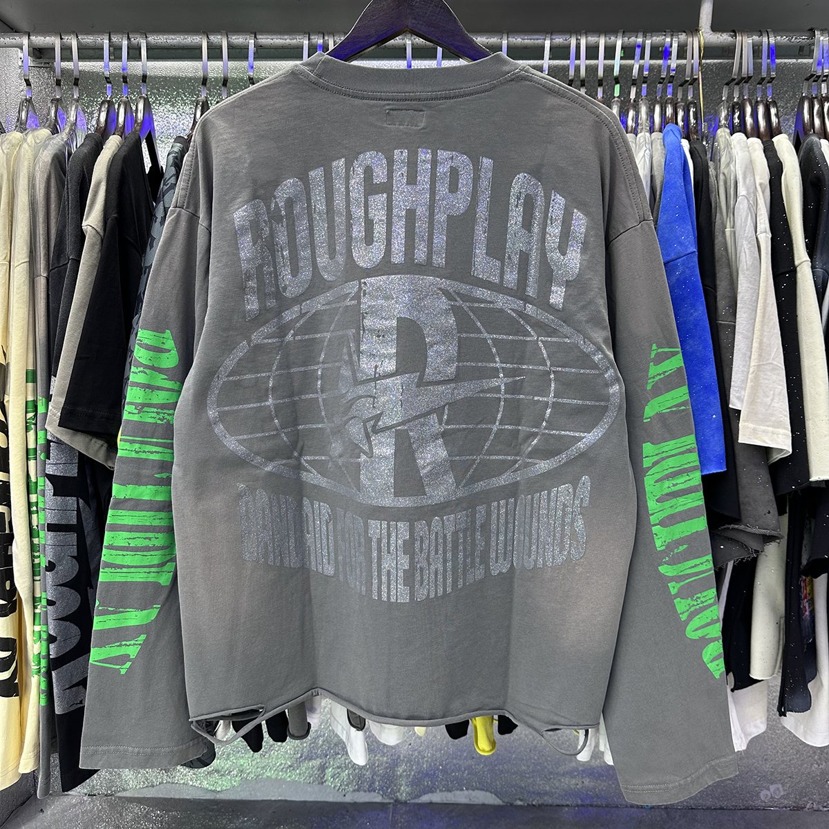 Rough Play Thug Life Skeleton Graphic Long-Sleeve T-Shirt ¡ª context