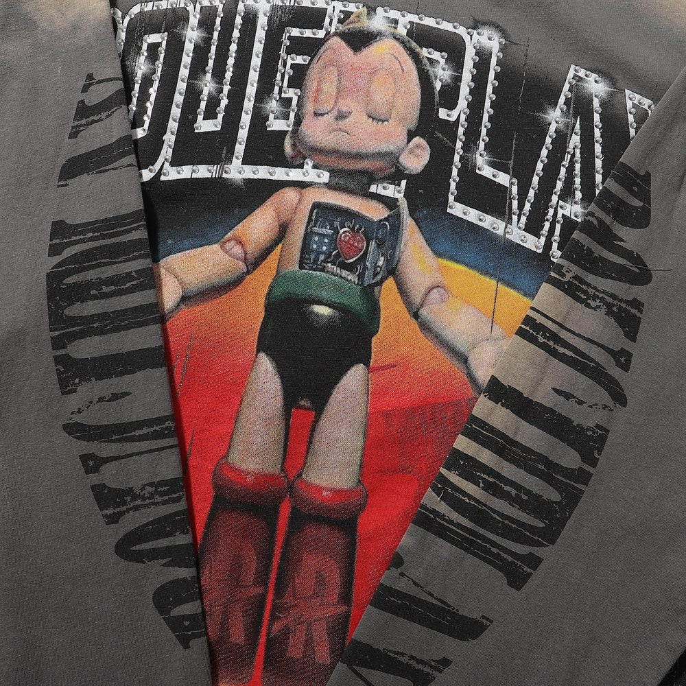Rough Play Astro Boy Rhinestone Graphic Long-Sleeve T-Shirt ¡ª detail
