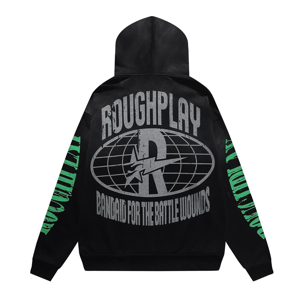 Rough Play SoulBoy Rhinestone Graphic Hoodie ¡ª back
