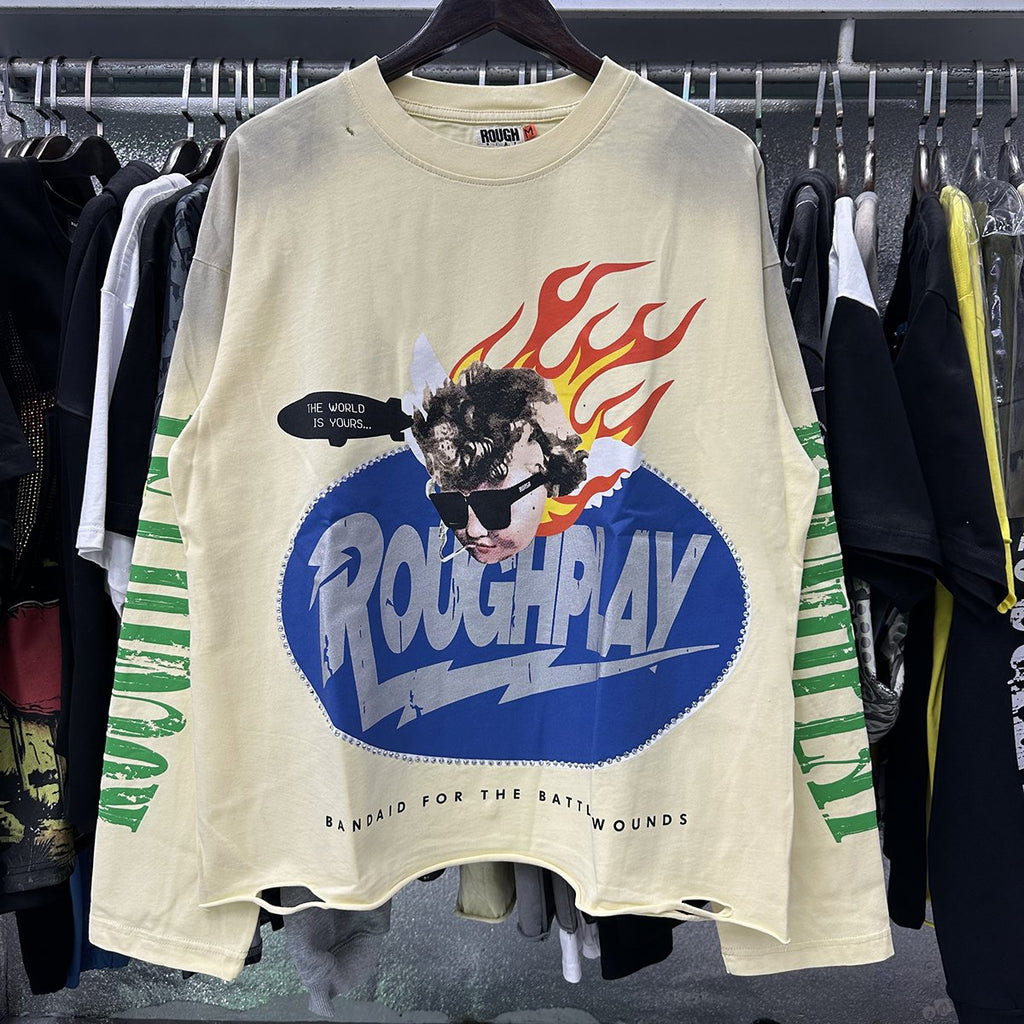 Rough Play SoulBoy Rhinestone Graphic Long-Sleeve T-Shirt ¡ª context