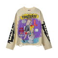 Rough Play Beavis Buttead Rhinestone Graphic Long-Sleeve T-Shirt ¡ª hero