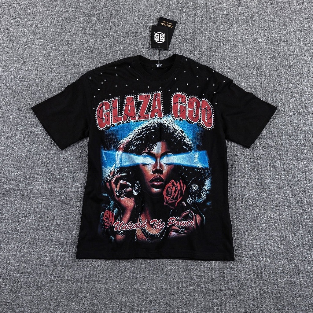 GLAZA GOD Unleash The Power Graphic T-Shirt ¡ª hero
