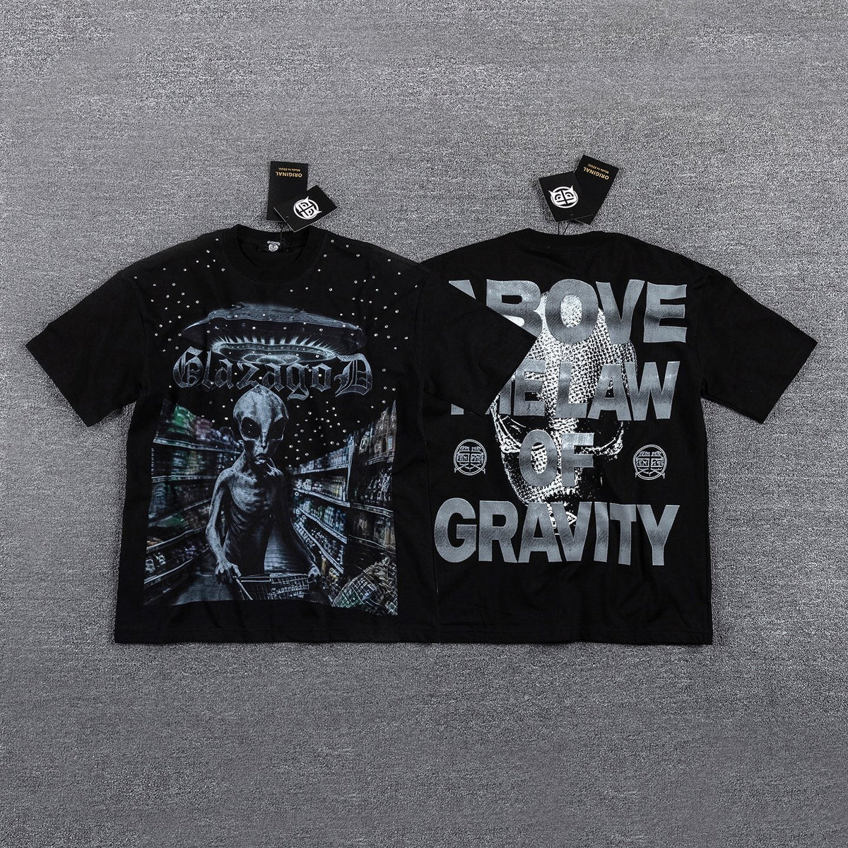 GlazingD Above the Law of Gravity Graphic T-Shirt ¡ª hero