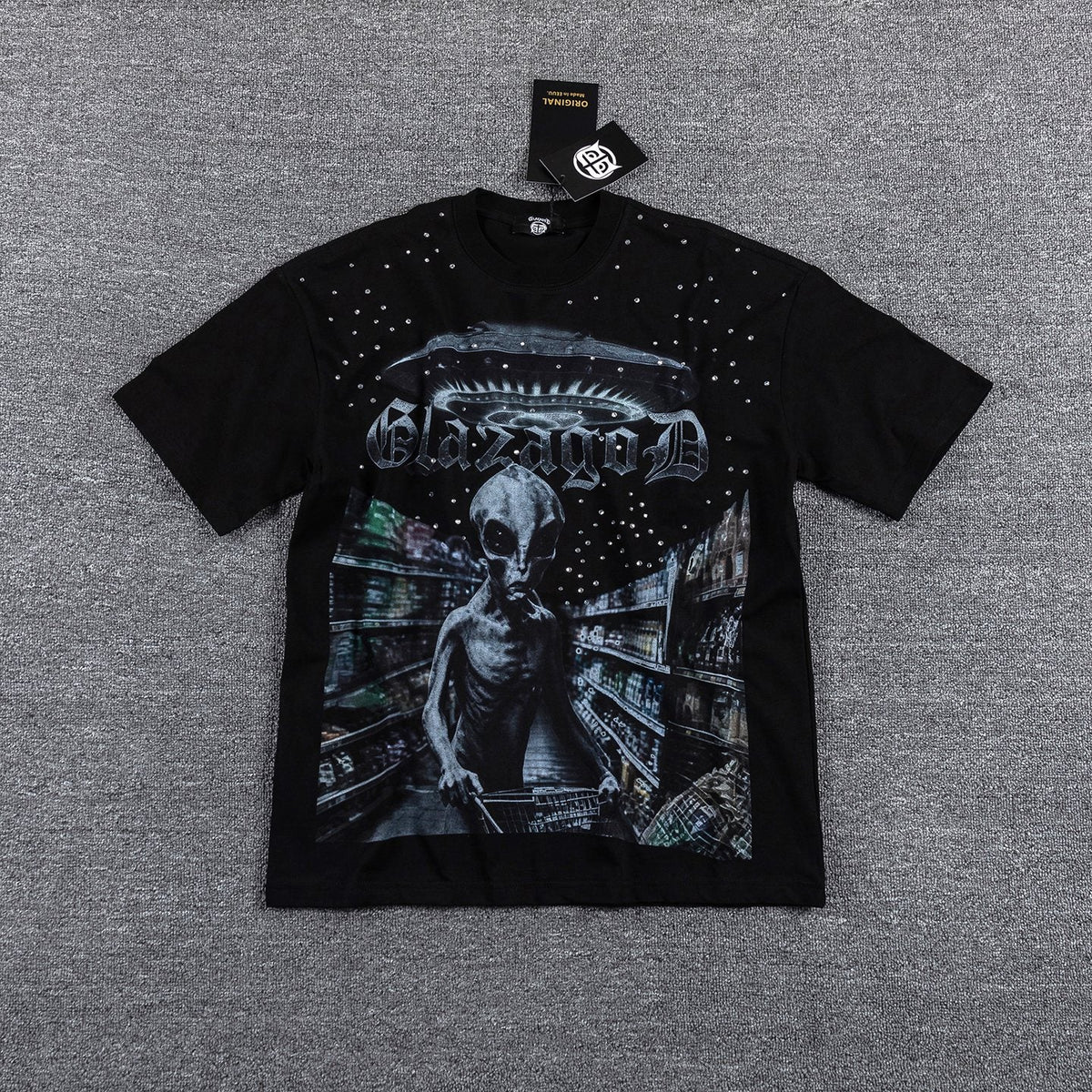 GlazingD Above the Law of Gravity Graphic T-Shirt ¡ª front