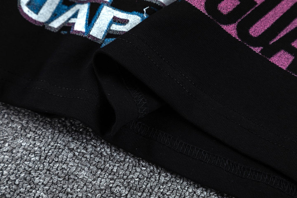 GUAPI Racing Geometric Short-Sleeve T-Shirt ¡ª fabric_closeup