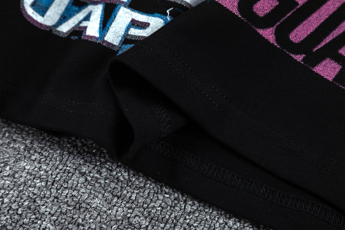 GUAPI Racing Geometric Short-Sleeve T-Shirt ¡ª fabric_closeup