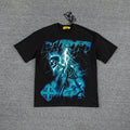 GUAPI Blue Graphic Black T-Shirt ¡ª hero
