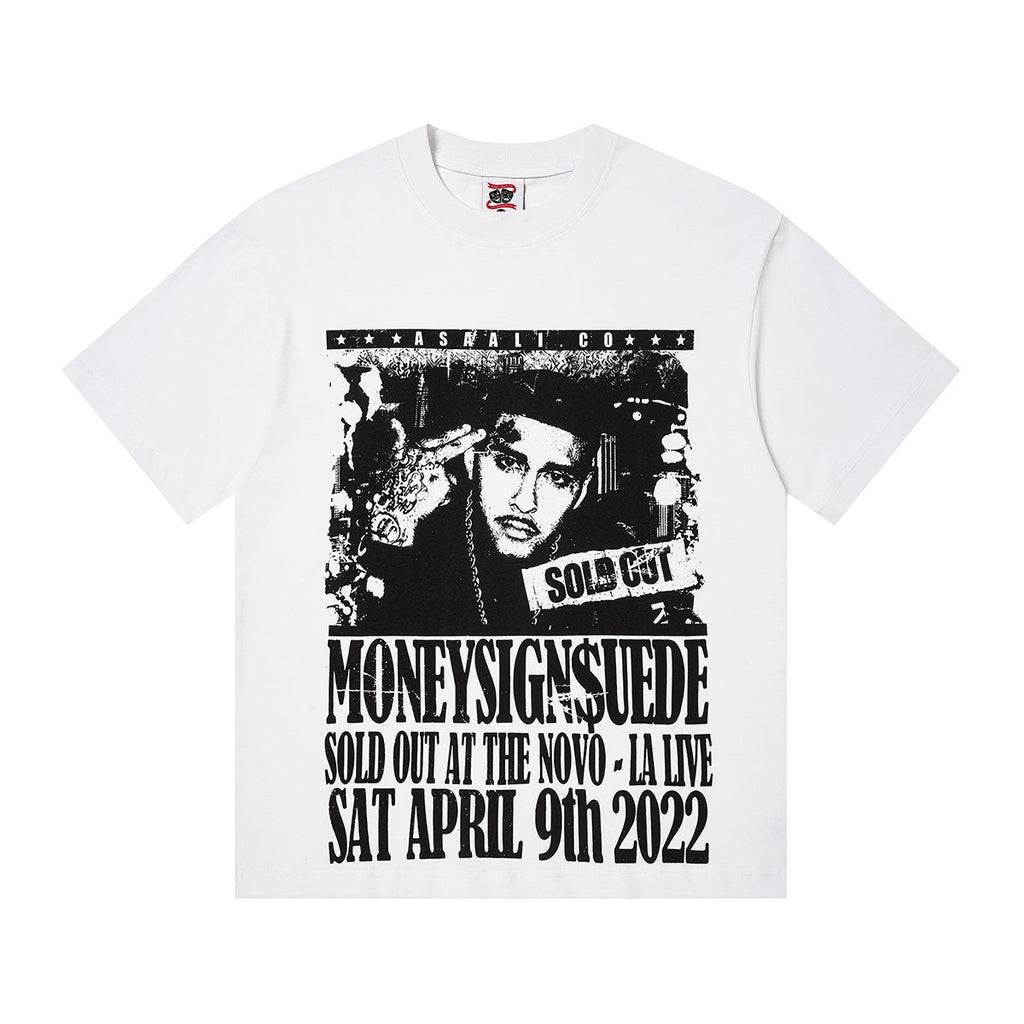 ASAALL Black Front Graphic Short-Sleeve T-Shirt ¡ª hero