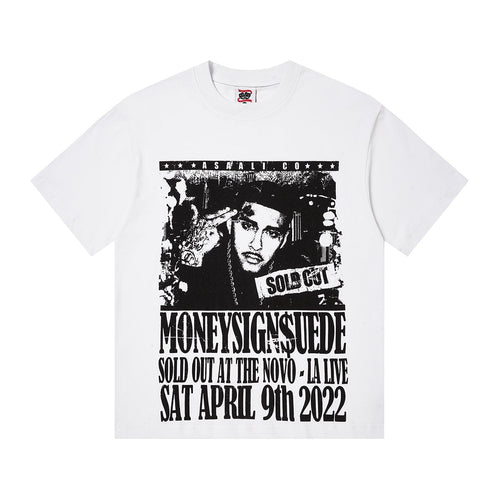 ASAALL Black Front Graphic Short-Sleeve T-Shirt ¡ª hero