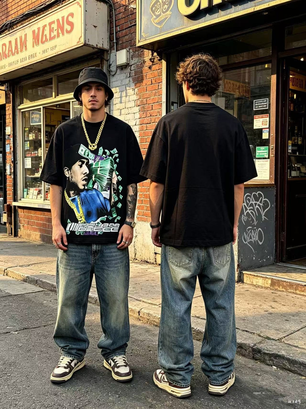 ASAALL Portrait Cash Short-Sleeve T-Shirt ¡ª context