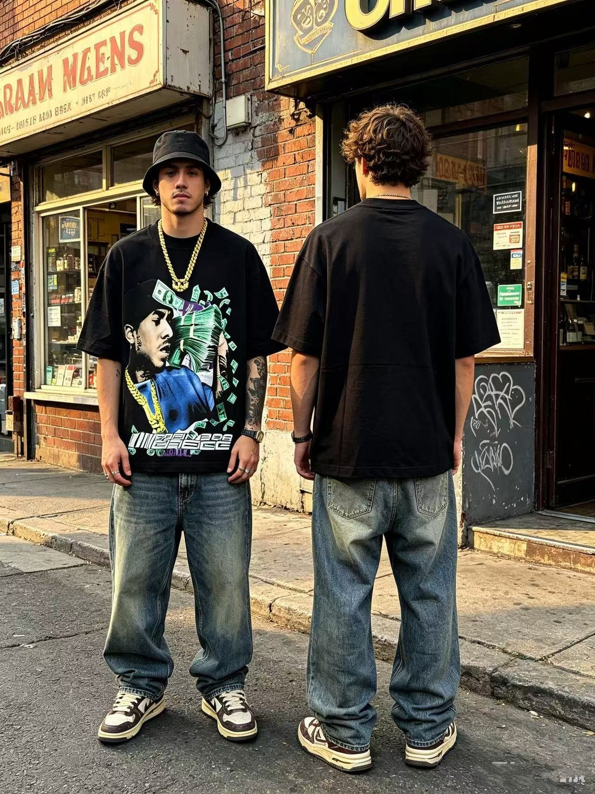 ASAALL Portrait Cash Short-Sleeve T-Shirt ¡ª context