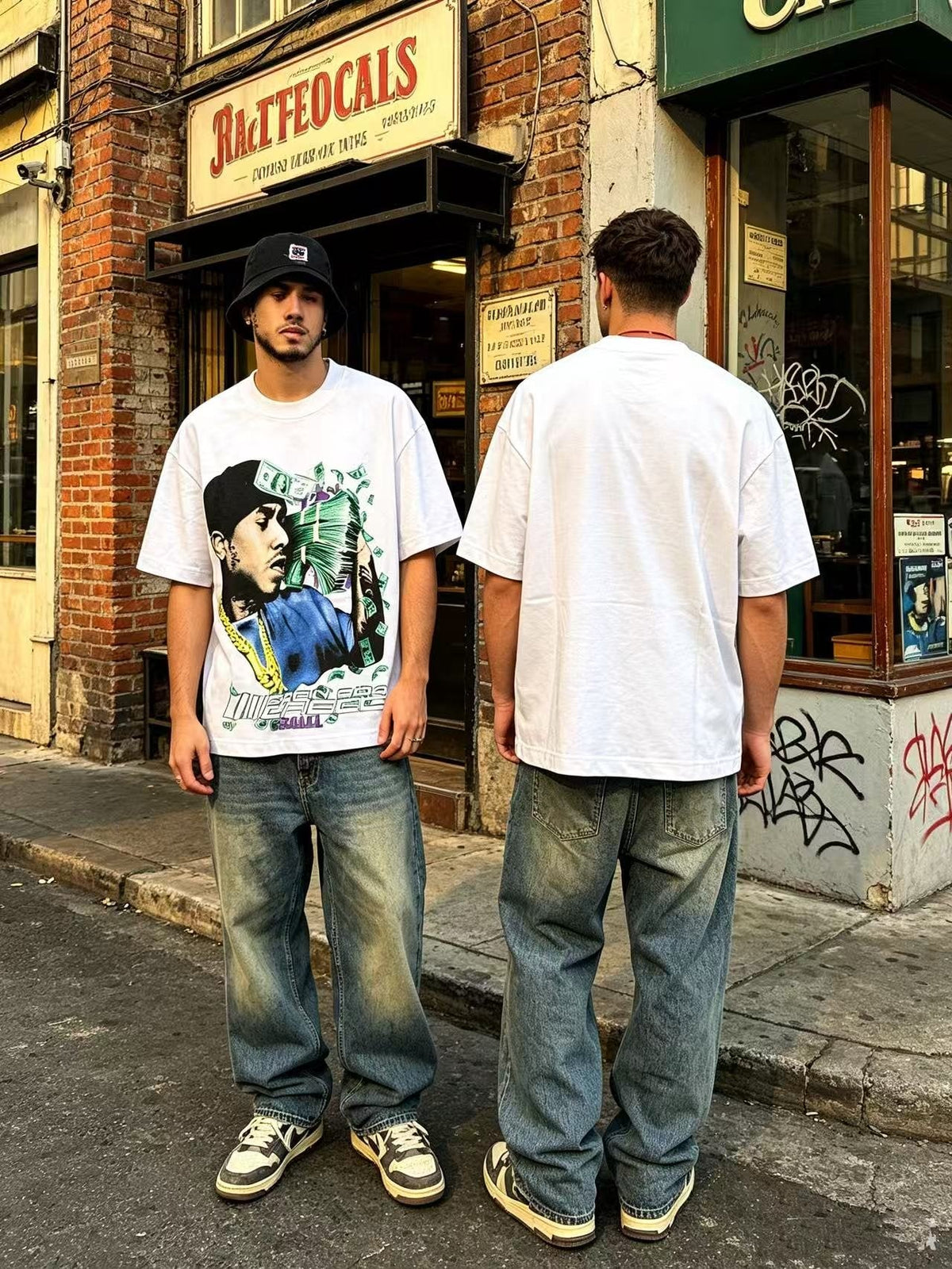 ASAALL Portrait Cash Short-Sleeve T-Shirt ¡ª context