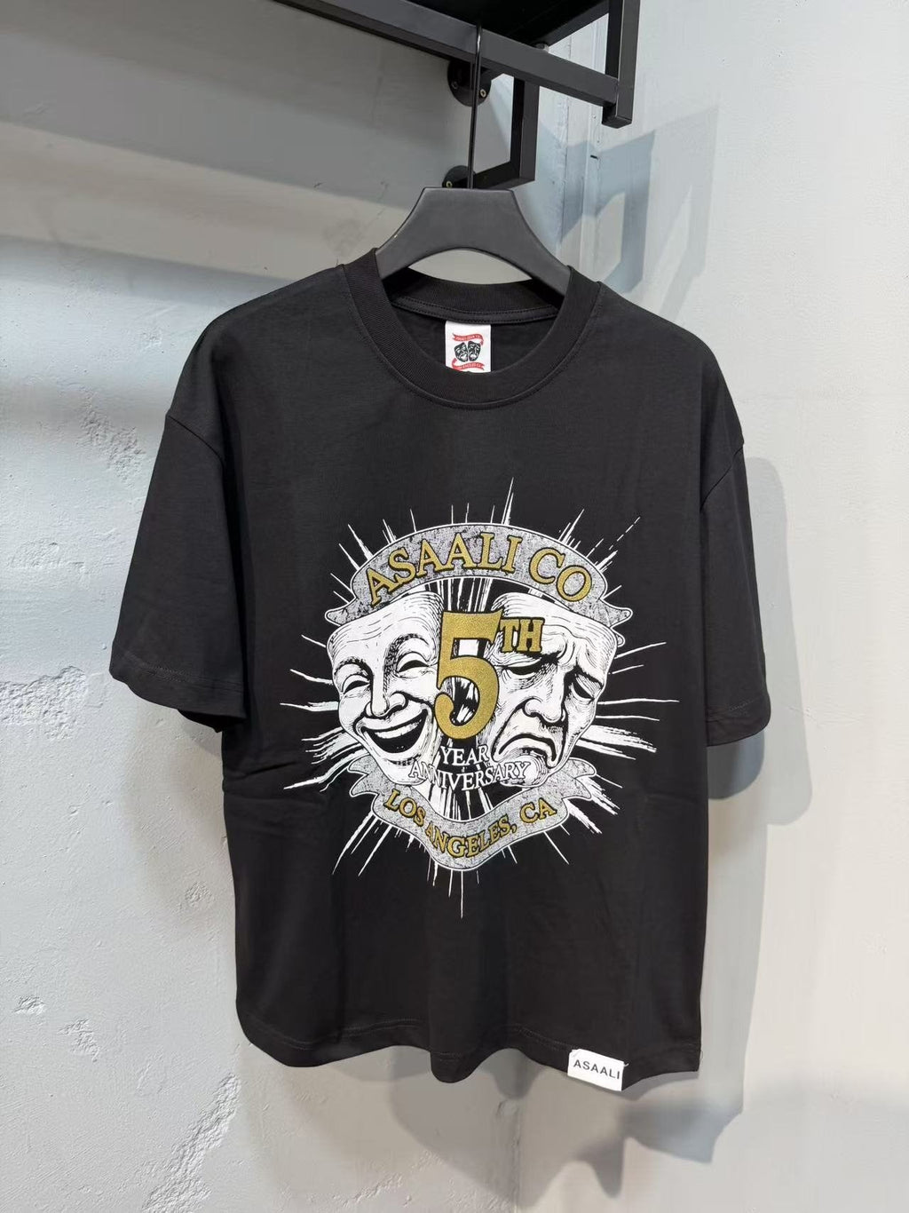 ASAALL 5th Anniversary Graphic T-Shirt - Black ¡ª front