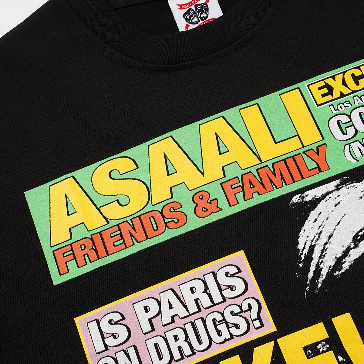 ASAALL Magazine Graphic Short-Sleeve T-Shirt ¡ª detail