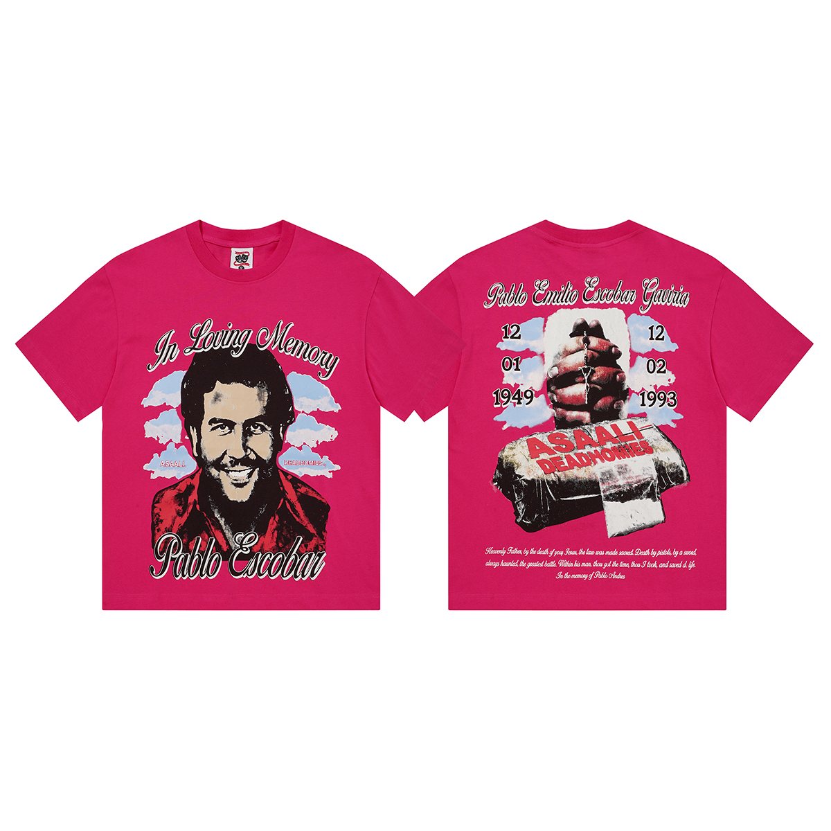 ASAALL Portrait Memorial Graphic T-Shirt ¡ª front