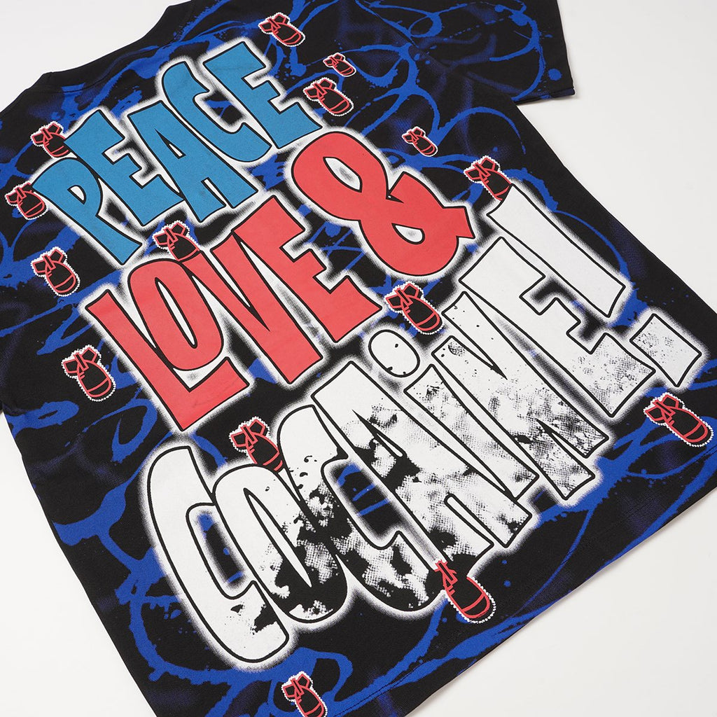 ASAALL Peace Love & Cocaine Singer Graphic T-Shirt ¡ª detail