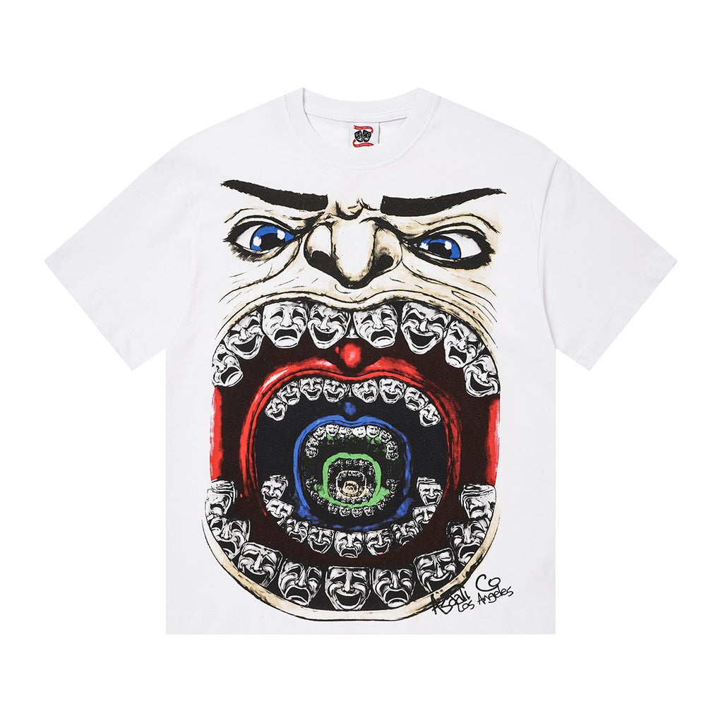 ASAALL Mouth Mask Graphic Short-Sleeve T-Shirt ¡ª front