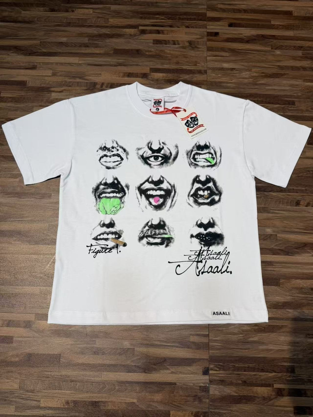 ASAALL Eye & Mouth Graphic Short-Sleeve T-Shirt ¡ª front