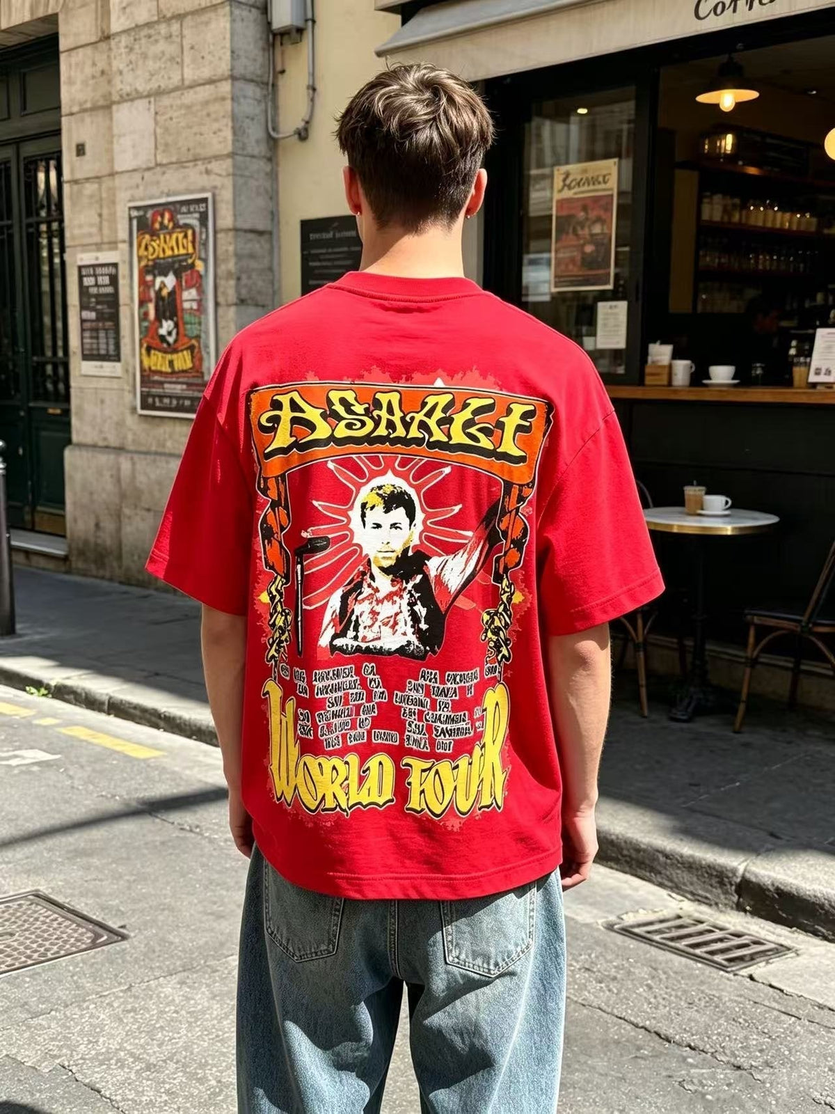 ASAALL World Tour Graphic T-Shirt ¡ª model