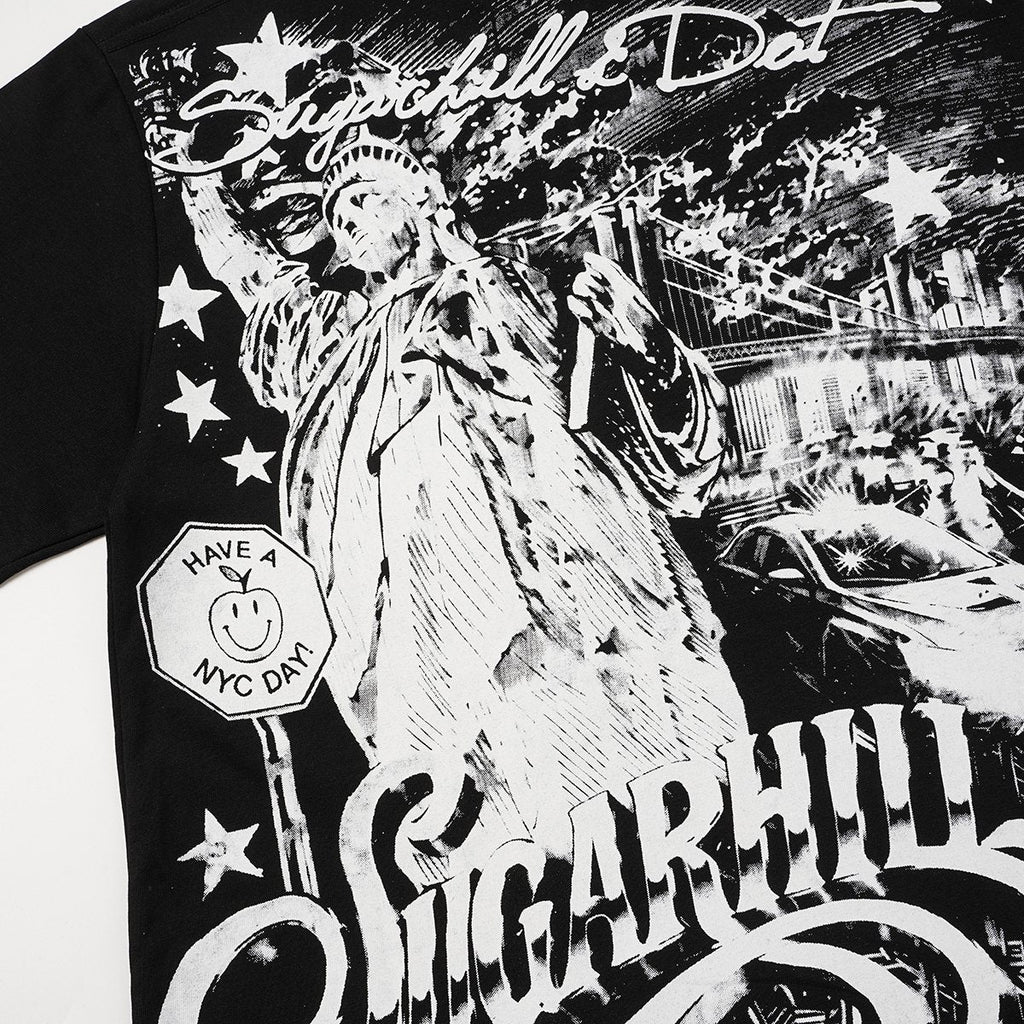 ASAALL Sugarhill NYC Statue Graphic T-Shirt ¡ª detail