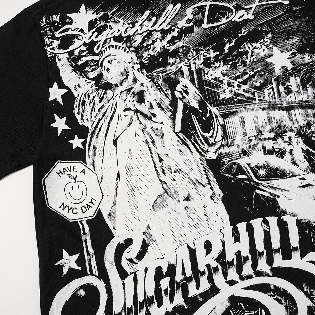 ASAALL Sugarhill NYC Statue Graphic T-Shirt ¡ª detail