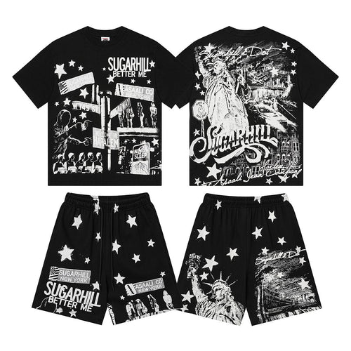ASAALL Sugarhill Star Graphic Short-Sleeve Set ¡ª hero