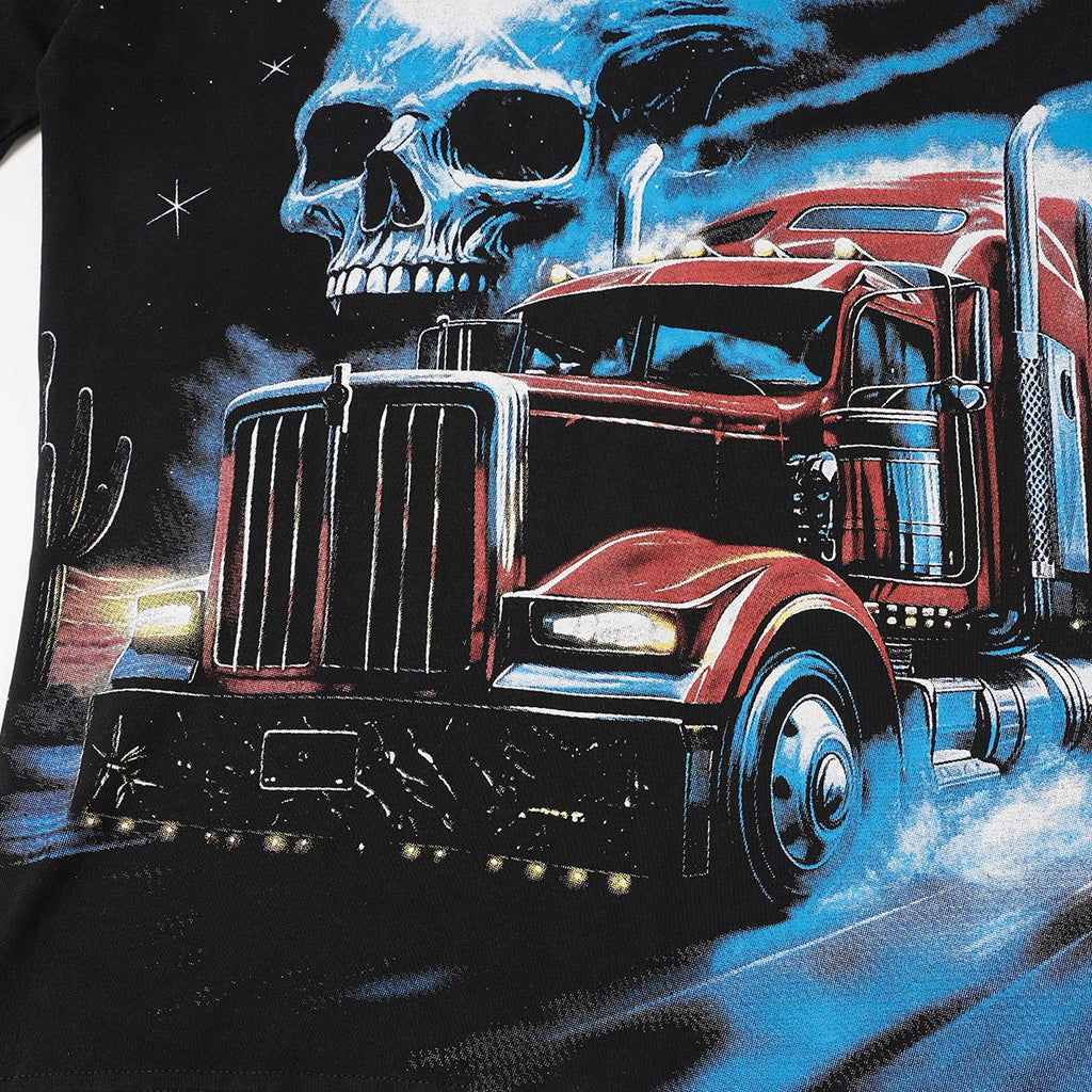 Godspeed Truck & Skull Graphic Short-Sleeve T-Shirt ¡ª detail