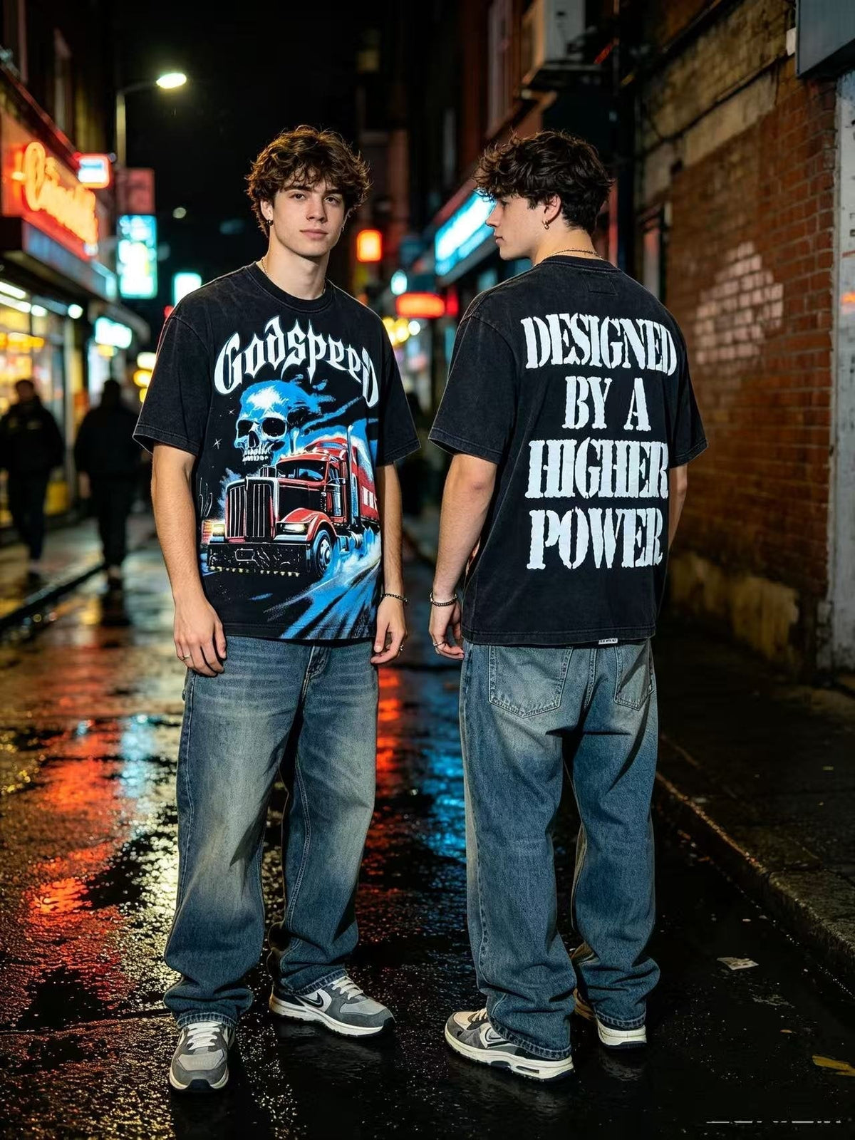 Godspeed Truck & Skull Graphic Short-Sleeve T-Shirt ¡ª context