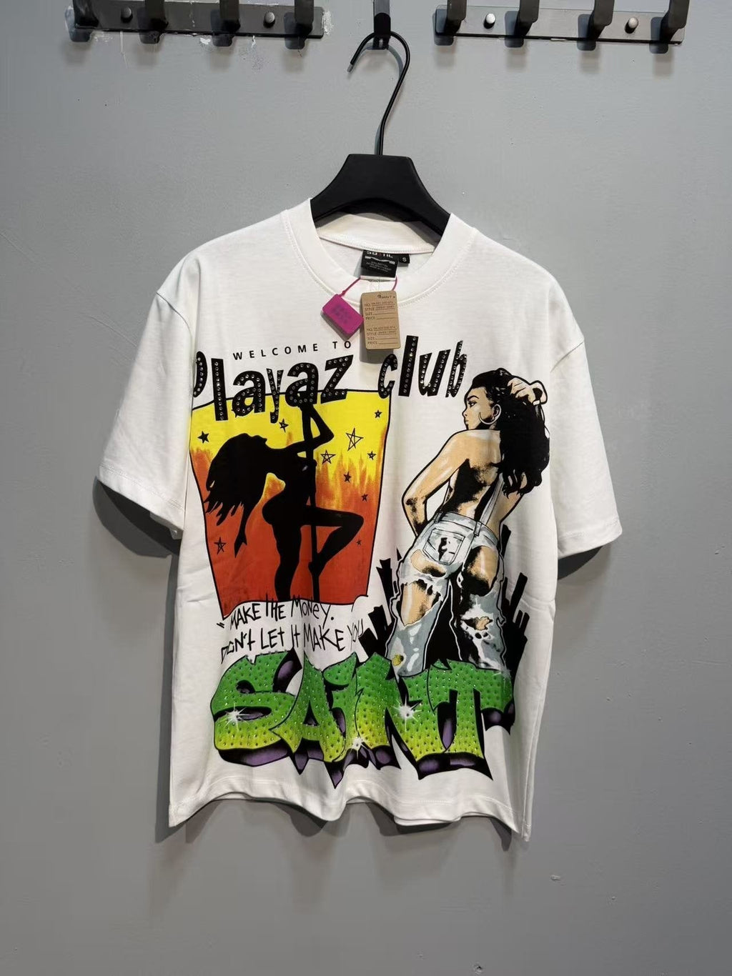 SAINT Playaz Club Graphic T-Shirt ¡ª front