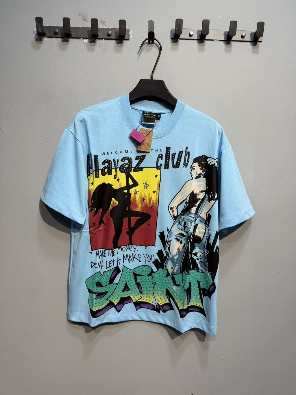 SAINT Playaz Club Graphic T-Shirt ¡ª front