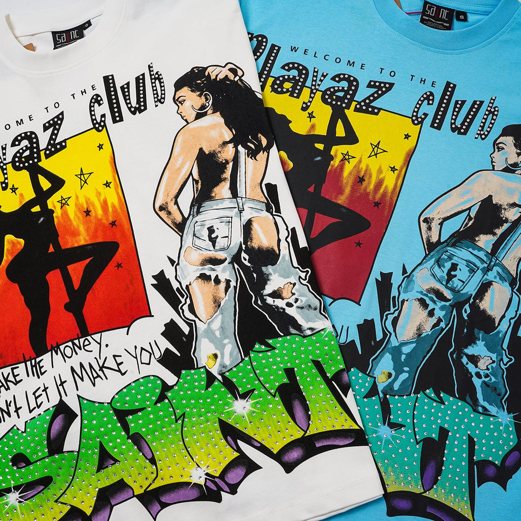SAINT Playaz Club Graphic T-Shirt ¡ª detail