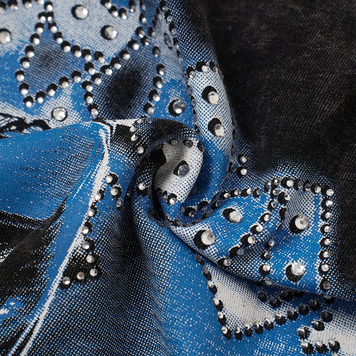 Godspeed Boxer Skull Graphic Acid-Wash Sleeveless T-Shirt ¡ª detail