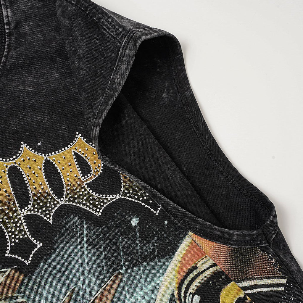 Godspeed Astronaut Graphic Sleeveless T-Shirt ¡ª detail