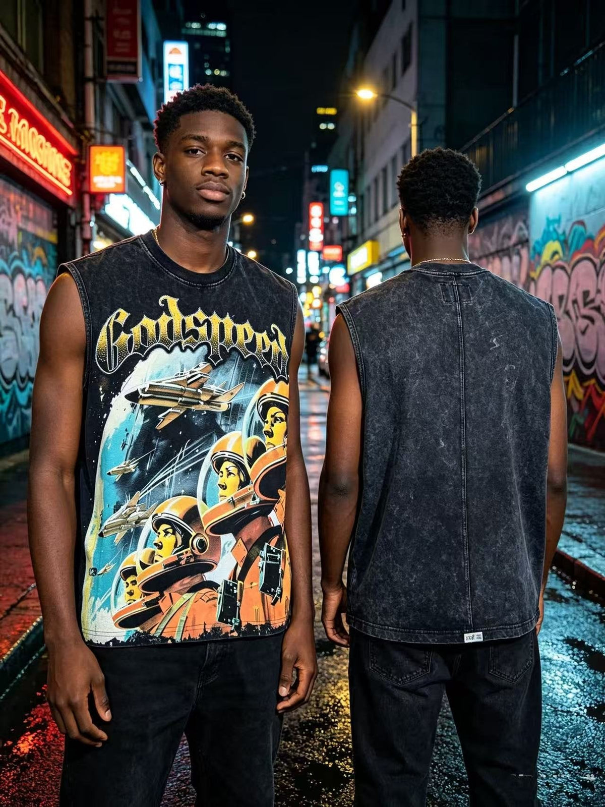 Godspeed Astronaut Graphic Sleeveless T-Shirt ¡ª context