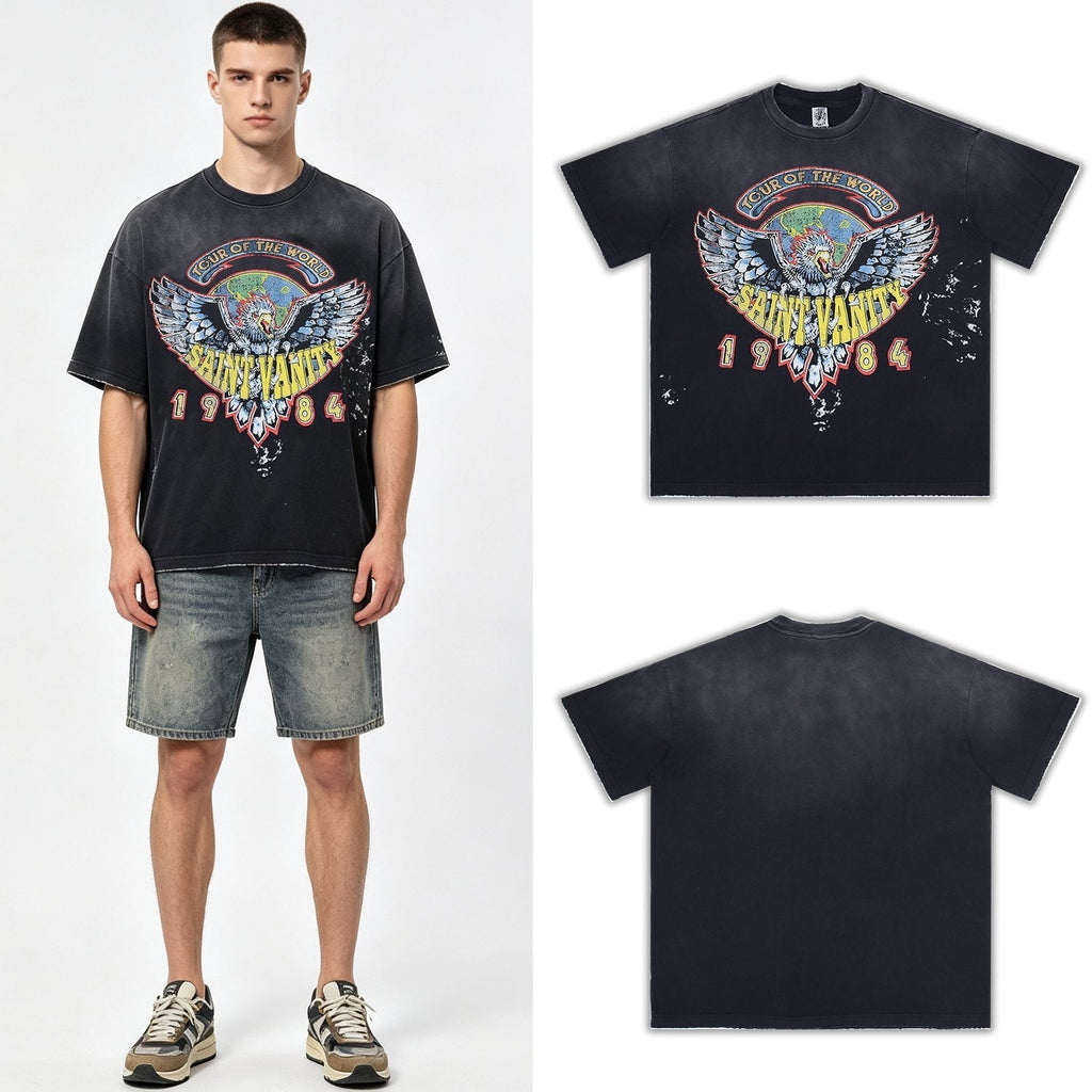 SAINT 1984 Tour Eagle Graphic T-Shirt ¡ª context