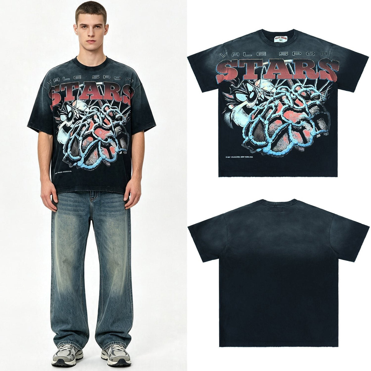 Valley Dreams Sports Stars Thorn Heart Graphic T-Shirt ¡ª context
