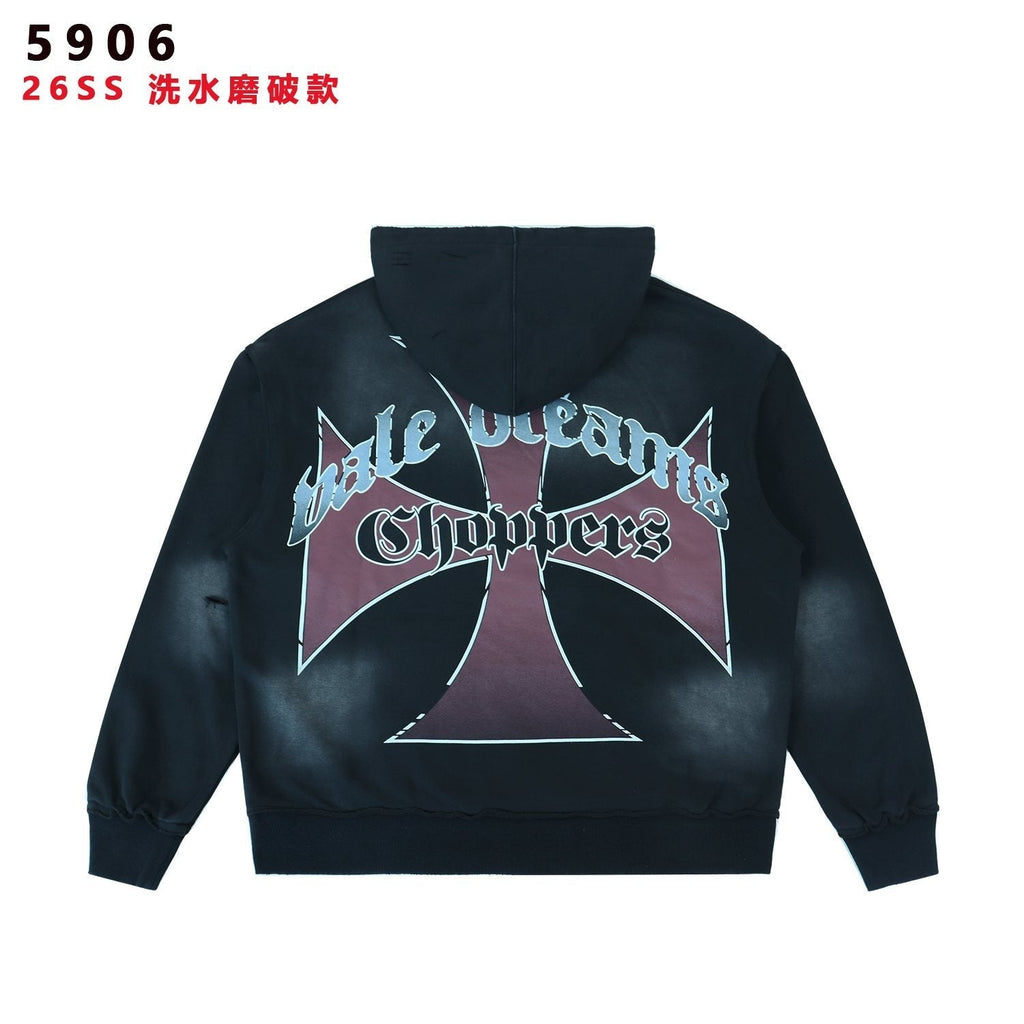 Valley Dreams Choppers Cross Graphic Hoodie ¡ª back