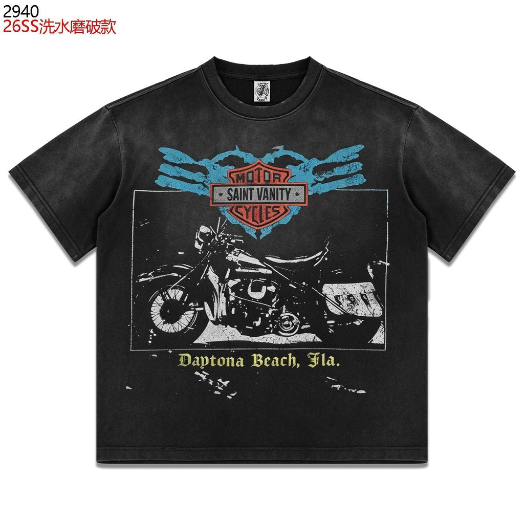 Saint Vanity Daytona Motorcycle Graphic T-Shirt ¡ª hero