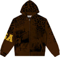 Valley Dreams Forever Leopard Panel Zip Hoodie ¡ª hero