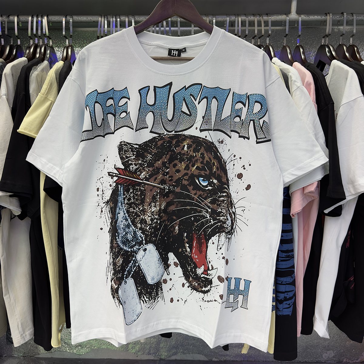 Life Hustlere Leopard Graphic T-Shirt ¡ª context