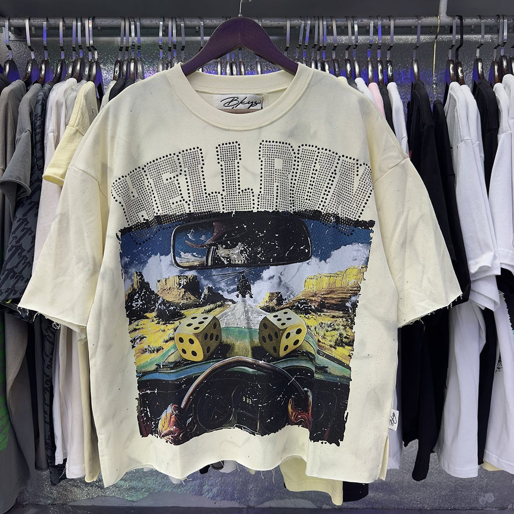 BKYS Revival Roll The Dice Car Graphic Cropped T-Shirt ¡ª context